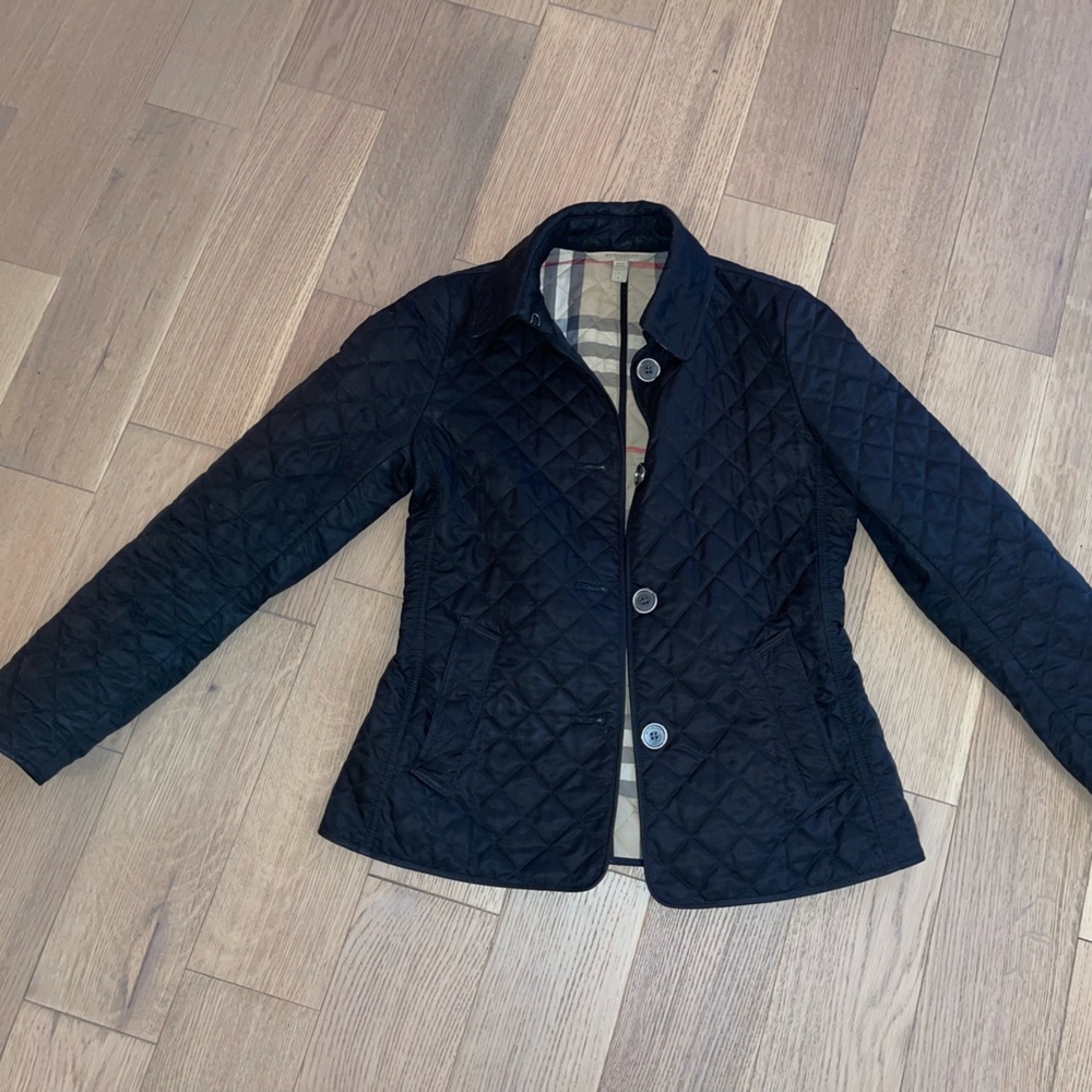 AUTHENTIC BURBERRY PERFECT CONDITION BLACK COAT